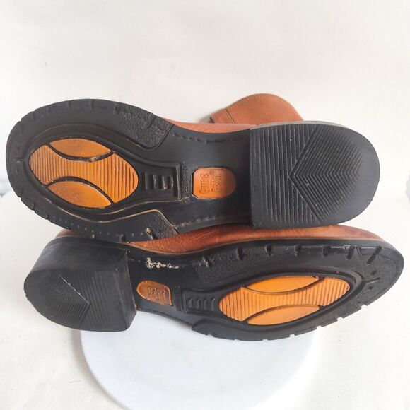 Guide Gear Mens Cowboy Work Tan Brown Leather Western Farm Boots Size 11 80461 - Picture 11 of 11